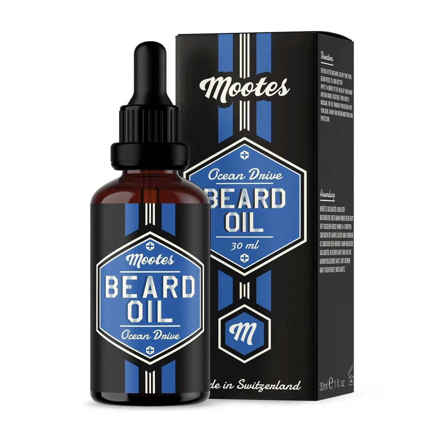 Mootes Bartöl Ocean Drive 30 ml – Nährendes Bartöl für geschmeidige & gepflegte Bärte