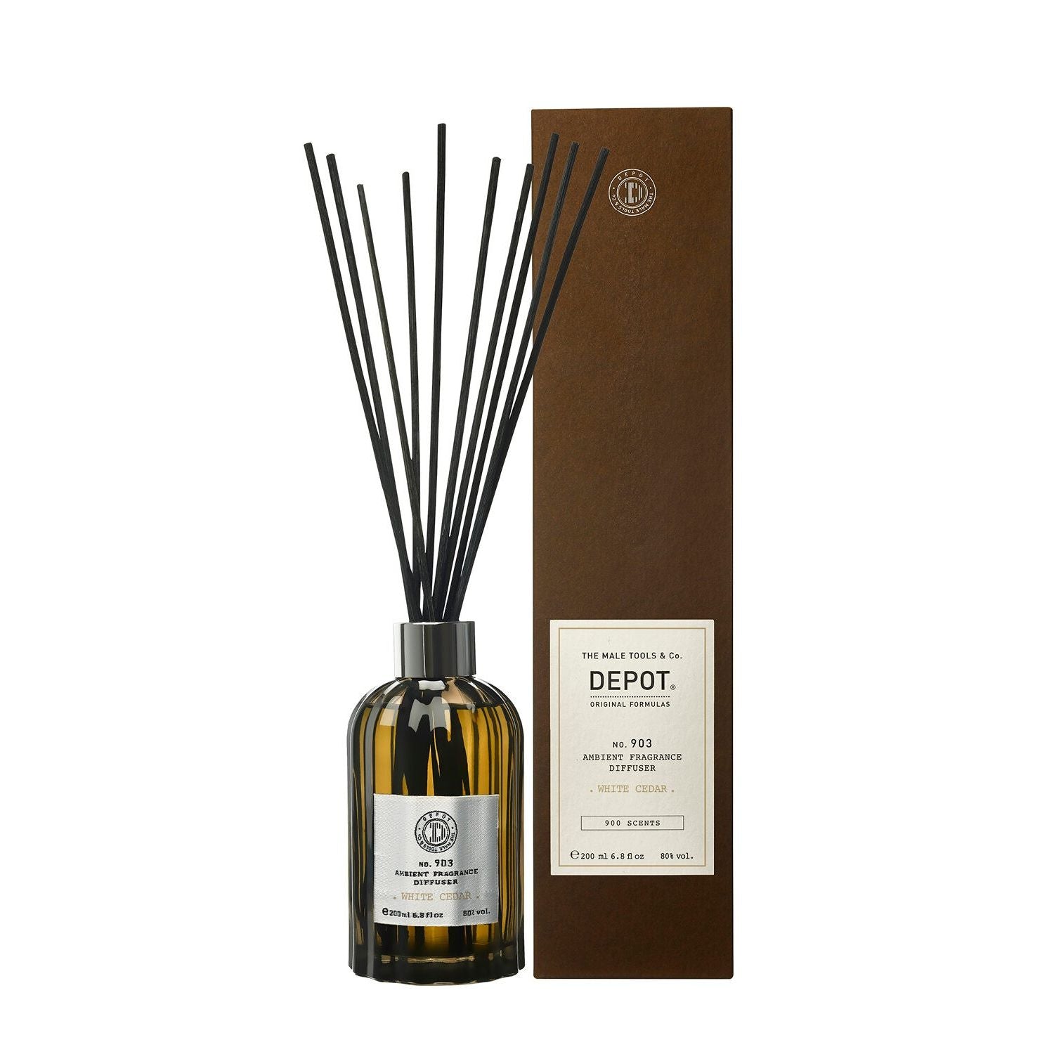 Depot No. 903 White Cedar 200 ml – Raumduft-Diffuser mit frischem, holzigem Zedernaroma
